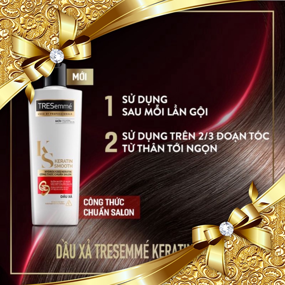 Dầu xả Tóc Suôn Mượt Tresemme chai 340g