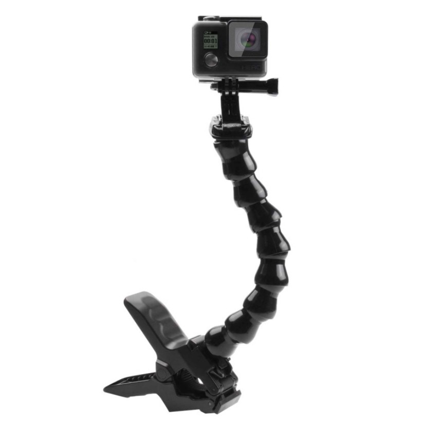 Chân kẹp xoắn uốn dẻo cho điện thoại, camera thể thao GoPro SJcam Xiaoyi