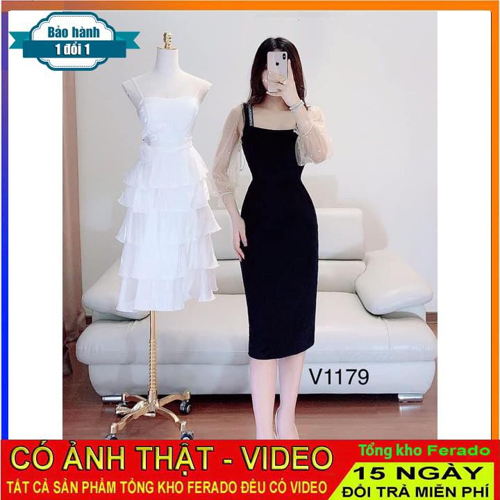 [ xả kho ] MiD Váy đầm thiết kế dự tiệc V1179 Mie Design kèm ảnh thật