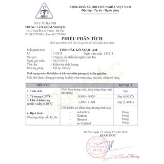 TINH DẦU NGỌC AM - SÁT KHUẨN