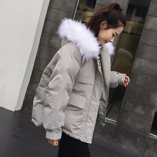 Áo Phao Ulzzang Kèm Mũ Lông