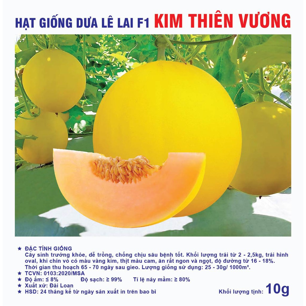 Hạt giống dưa lê lai F1 KIM THIÊN VƯƠNG