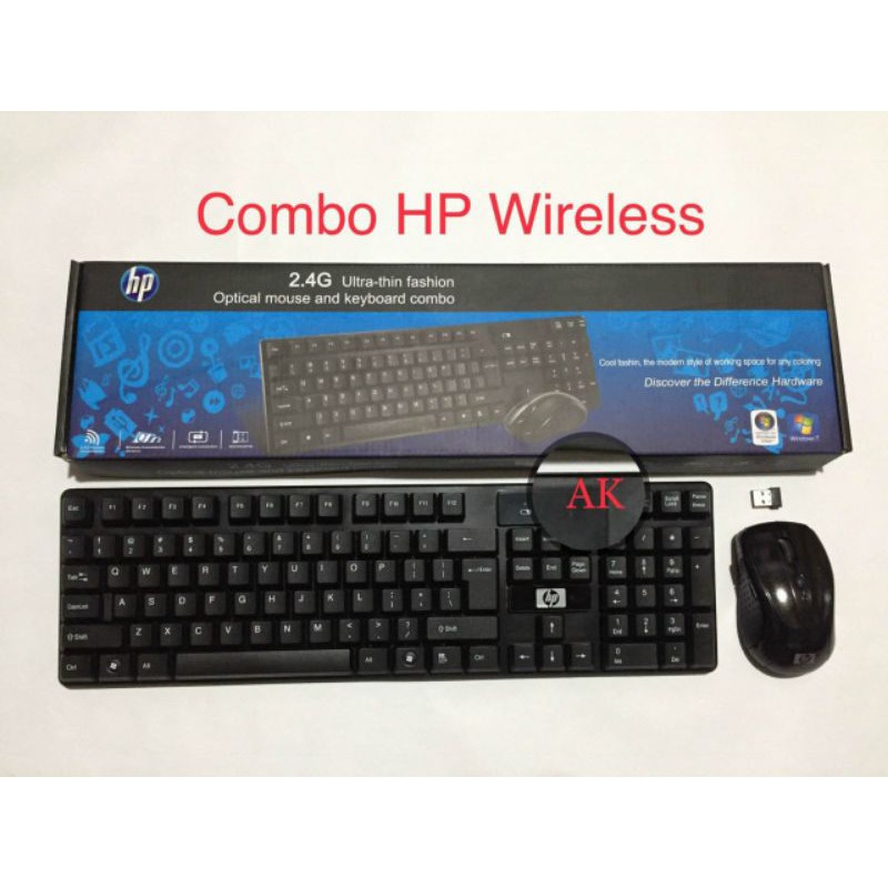 Combo phím chuột không dây HP