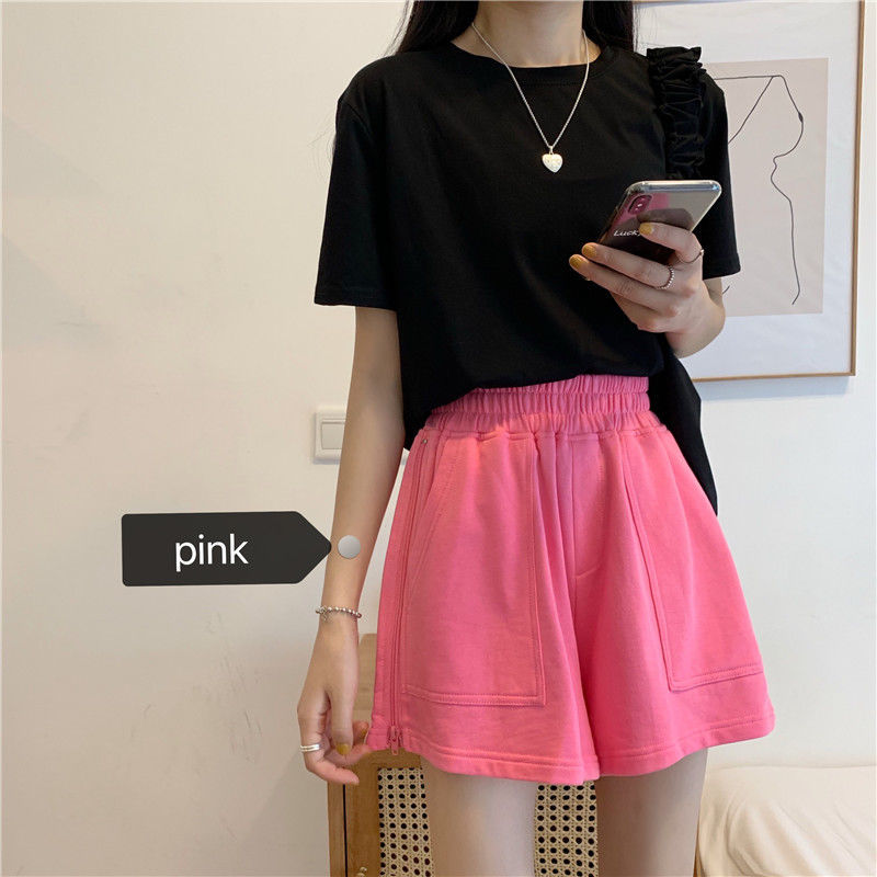 Quần Đùi Thể Thao Lưng Cao Ống Rộng Kiểu Dáng Năng Động