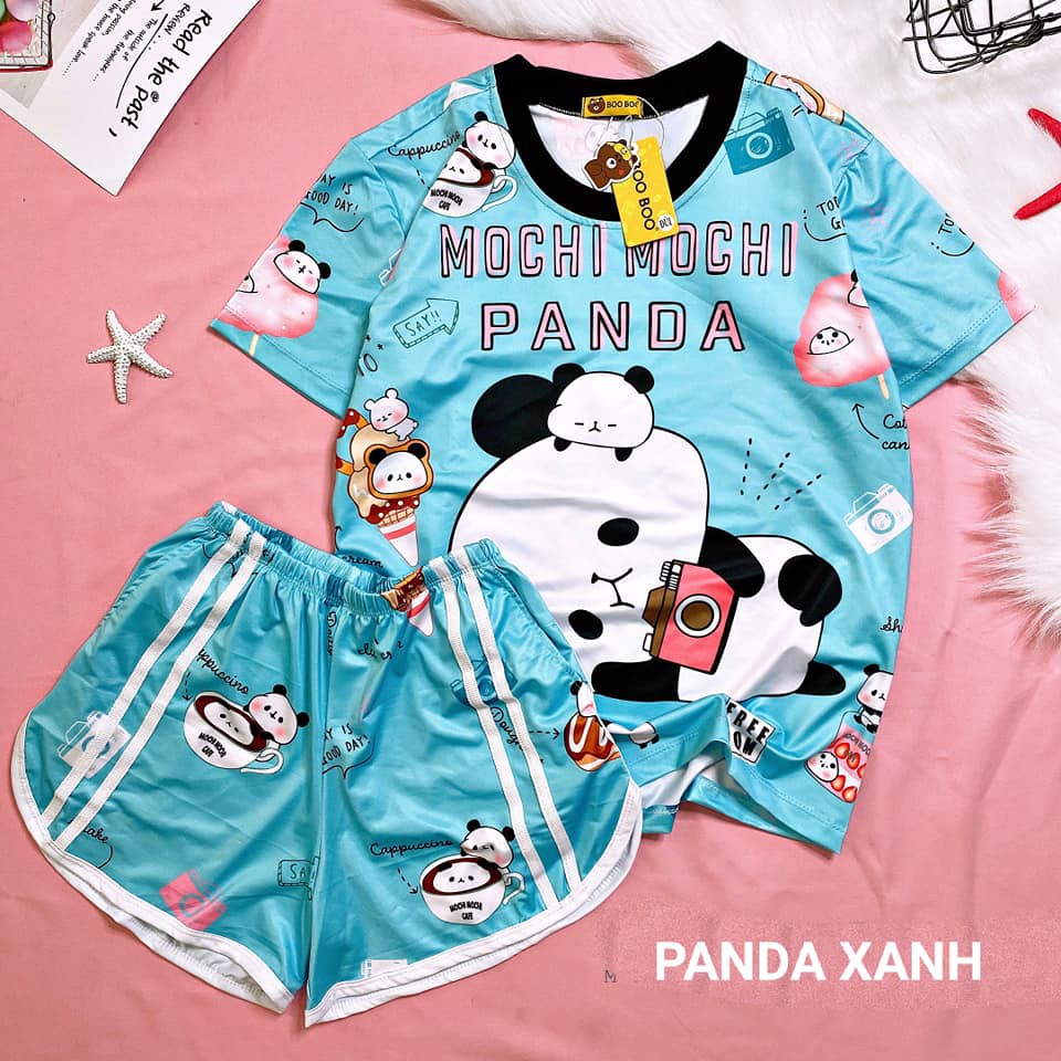 Set trang phục pijama đồ bộ đùi 3D thun lạnh thái freesize | BigBuy360 - bigbuy360.vn