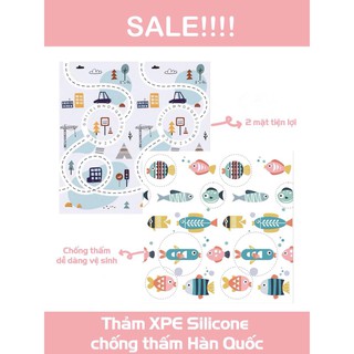Thảm cao cấp xốp XPE Silicone dòng Gấp hình Cá