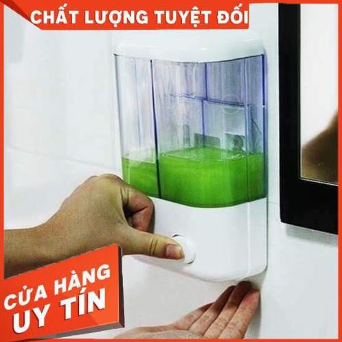 [XẢ KHO+FREE SHIP] Hộp nhả dầu gội,nước rửa tay 2 ngăn hoặc 1 ngăn tiện lợi