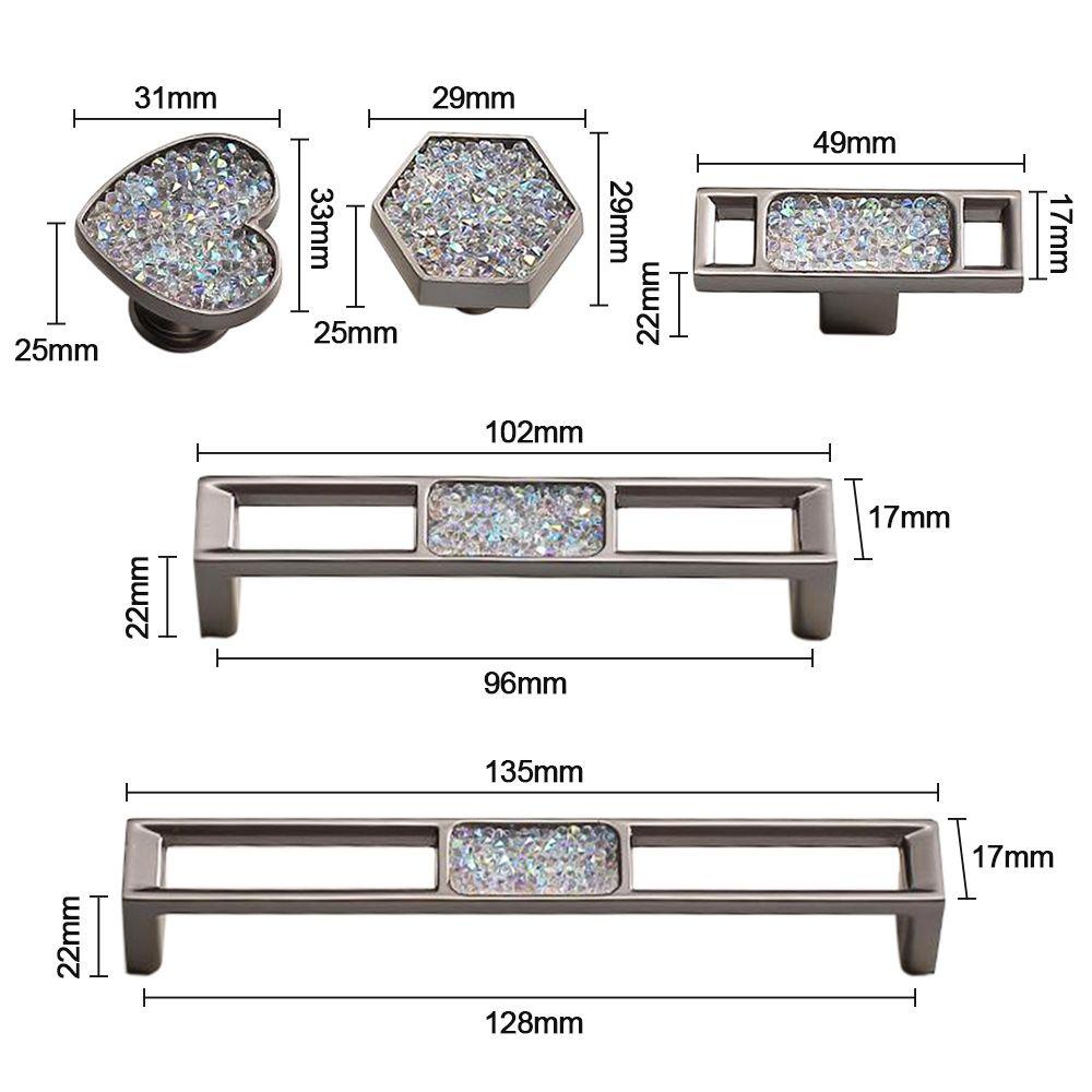 Bộ 2 Tay Nắm Cửa Tủ Bằng Hợp Kim Kẽm Sang Trọng