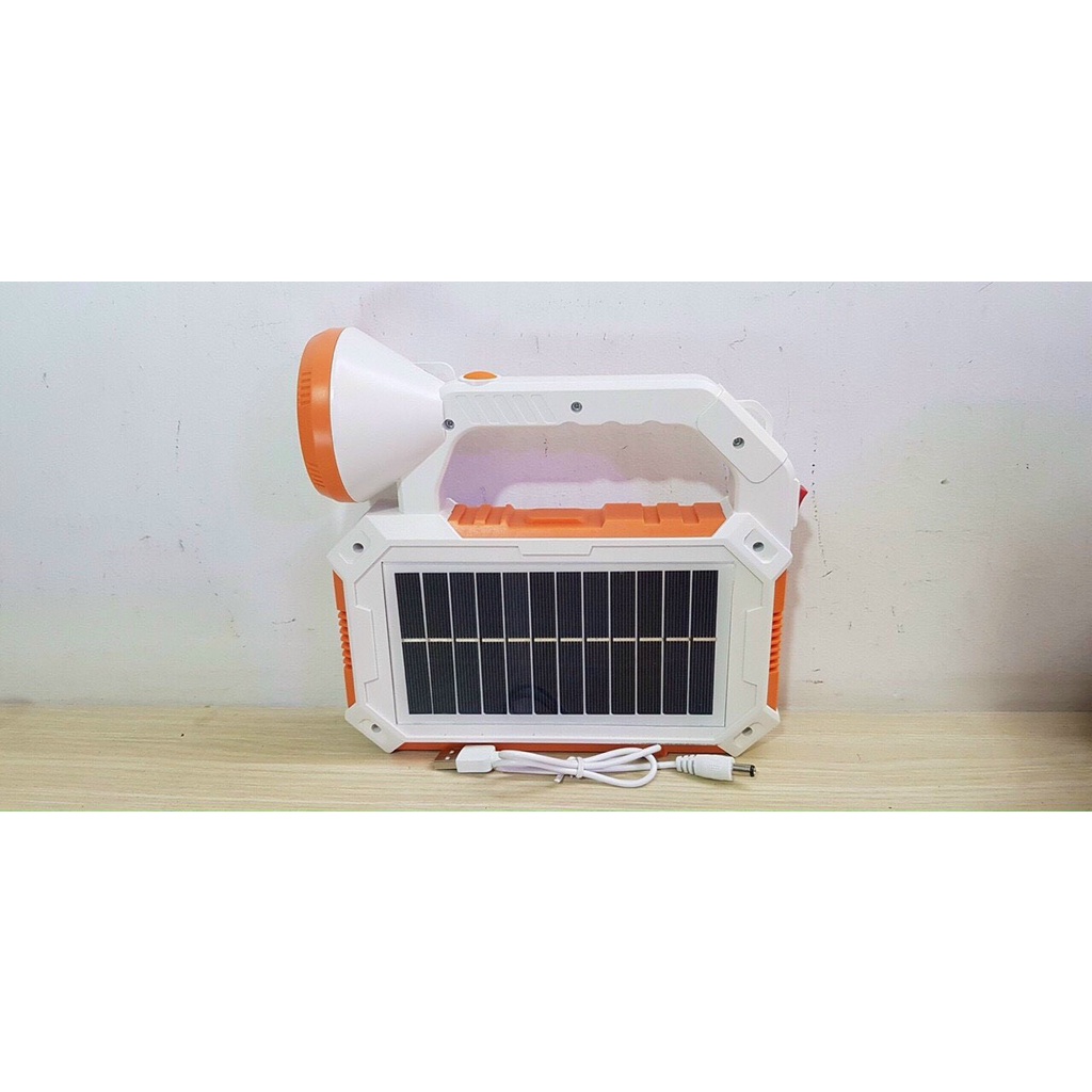 Đèn pin di động đa năng sạc năng lượng mặt trời  có thể sạc điện thoại đi cấm trại câu cá đi tàu biển