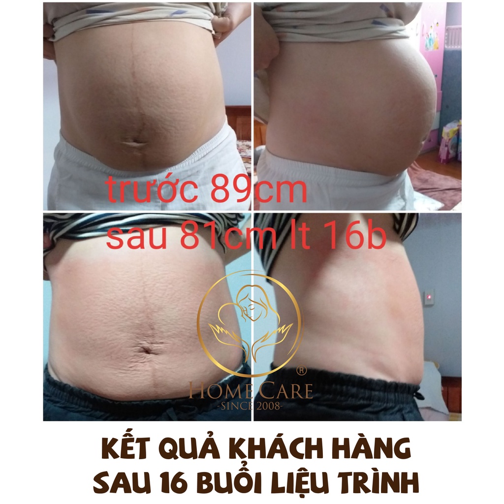 Muối thảo dược săn bụng Home Care làm săn chắc vòng 2 sau sinh - hộp 1kg tặng kèm đai vải