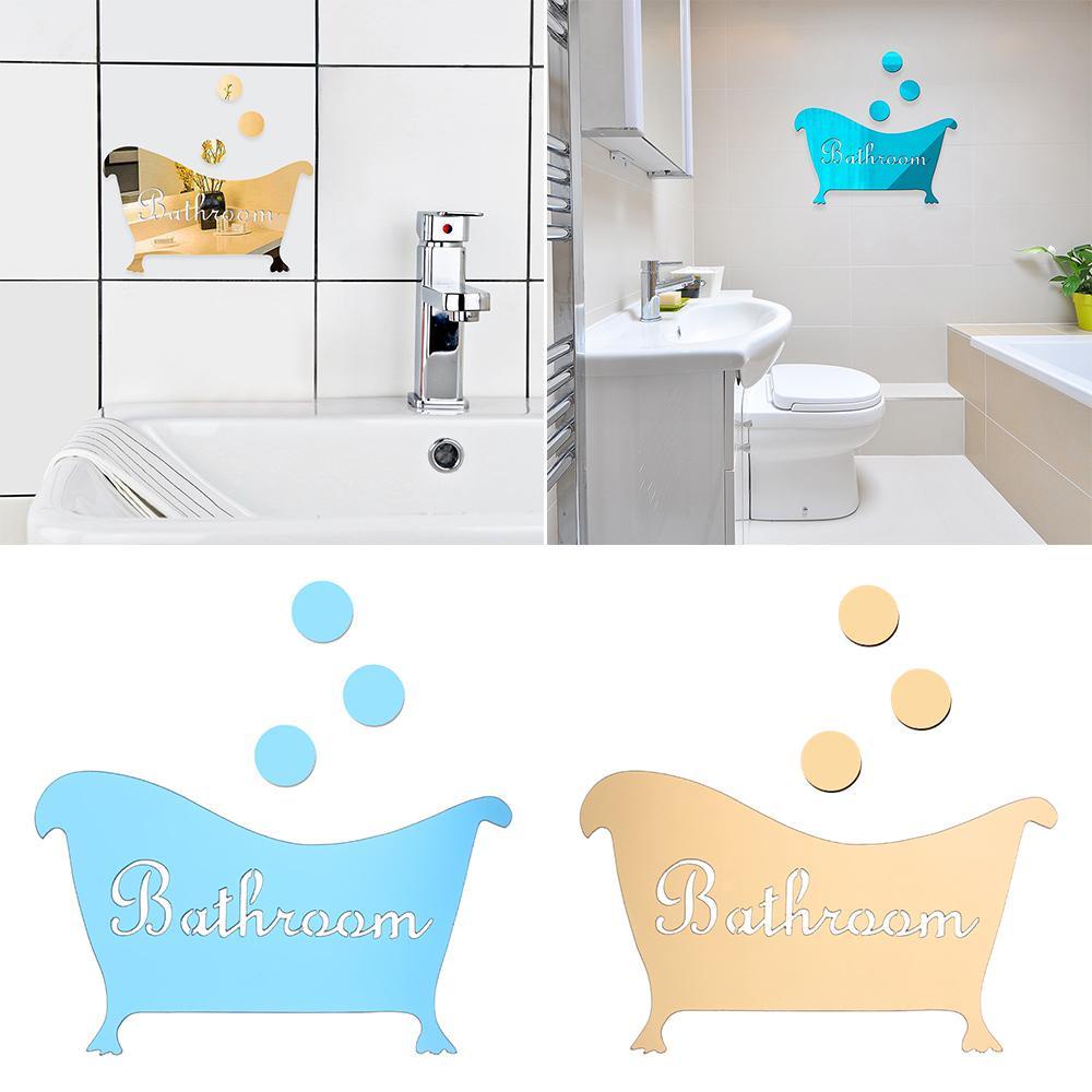 Sticker Dán Tường Họa Tiết 3D Dùng Trong Trang Trí Phòng Khách Phòng Tắm