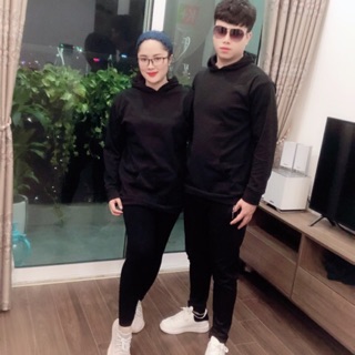 [ĐỒNG GIÁ 119K] ÁO HOODIE 2 MÀU ĐEN TRẮNG TRƠN