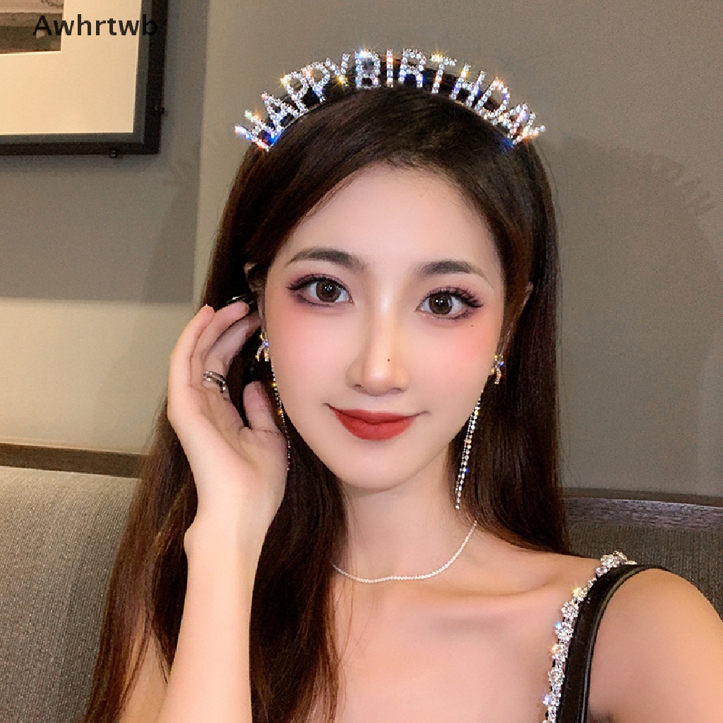 Băng Đô Chữ Happy Birthday Xinh Xắn Theo Phong Cách Âu Mỹ Dành Cho Nữ Mới
