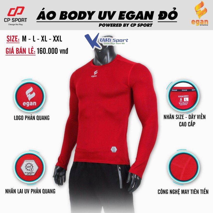 Áo Giữ Nhiệt, Áo Chống Nắng Tia UV Chính Hãng Egan - ViKi Sport