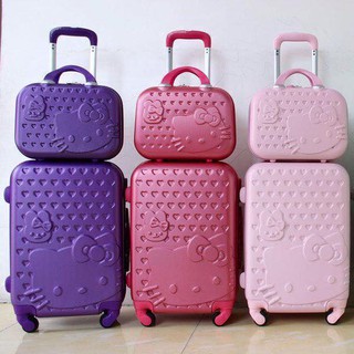 \**Tặng túi bọc dày dặn**/(SIZE 20 ) Vali nhựa Hello Kittys