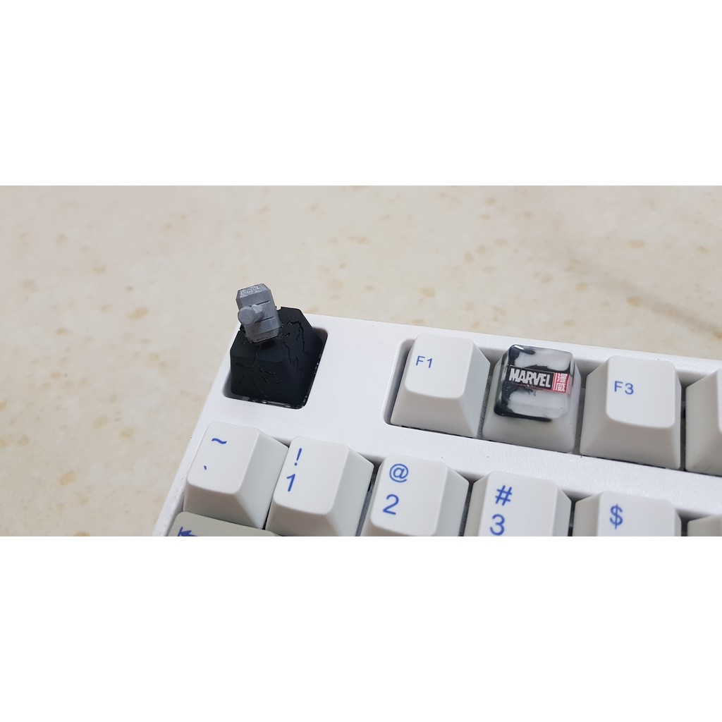 Keycap búa thor artisan handmade xuyên led lắp cho bàn phím cơ Thor Hammer Mjolnir