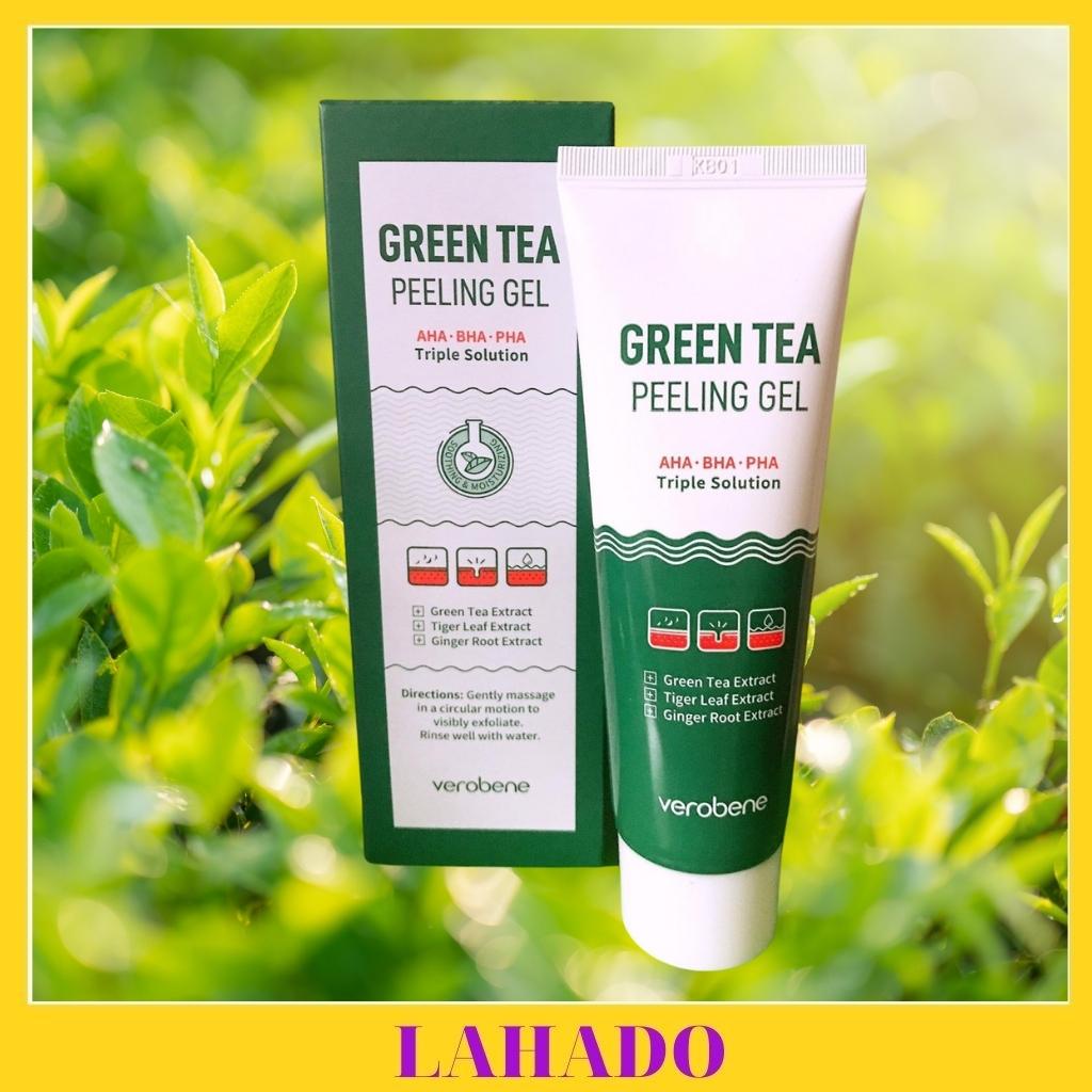 Tẩy tế bào da chết trà xanh body toàn thân Verobene Green Tea Peeling Gel 70g