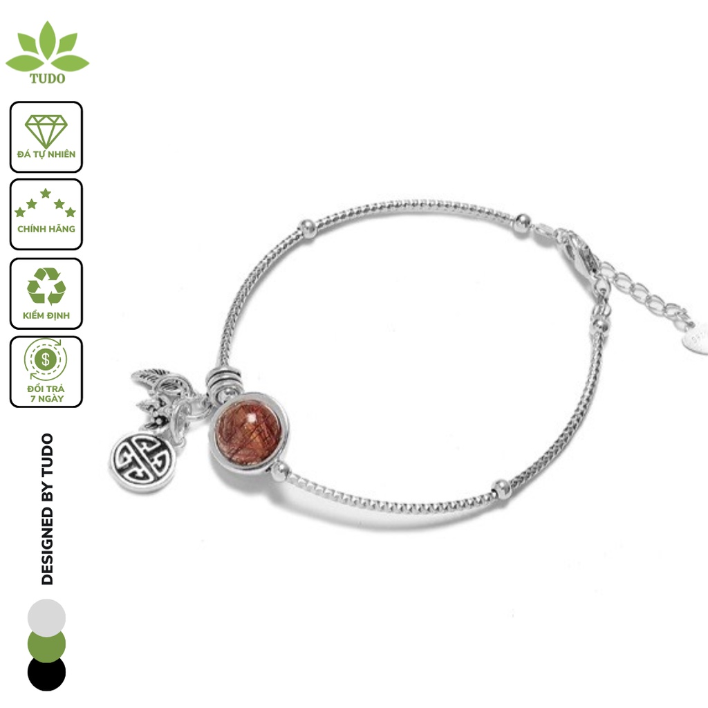 Vòng Tay Nữ charm Ag925 phong thủy tài lộc, may mắn 1 viên ngọkc