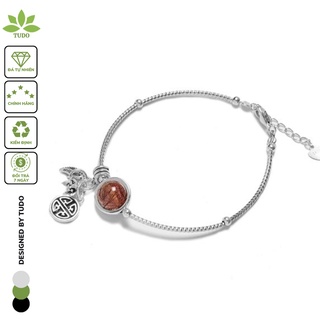 Vòng Tay Nữ charm Ag925 phong thủy tài lộc, may mắn 1 viên ngọkc