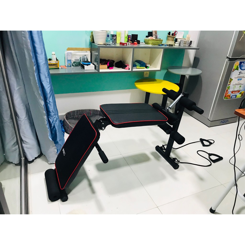 Professionall.gym19 - Ghế tập bụng, ghế tập bụng cong có chốt gập, ghế tập tạ mẫu hot 2023