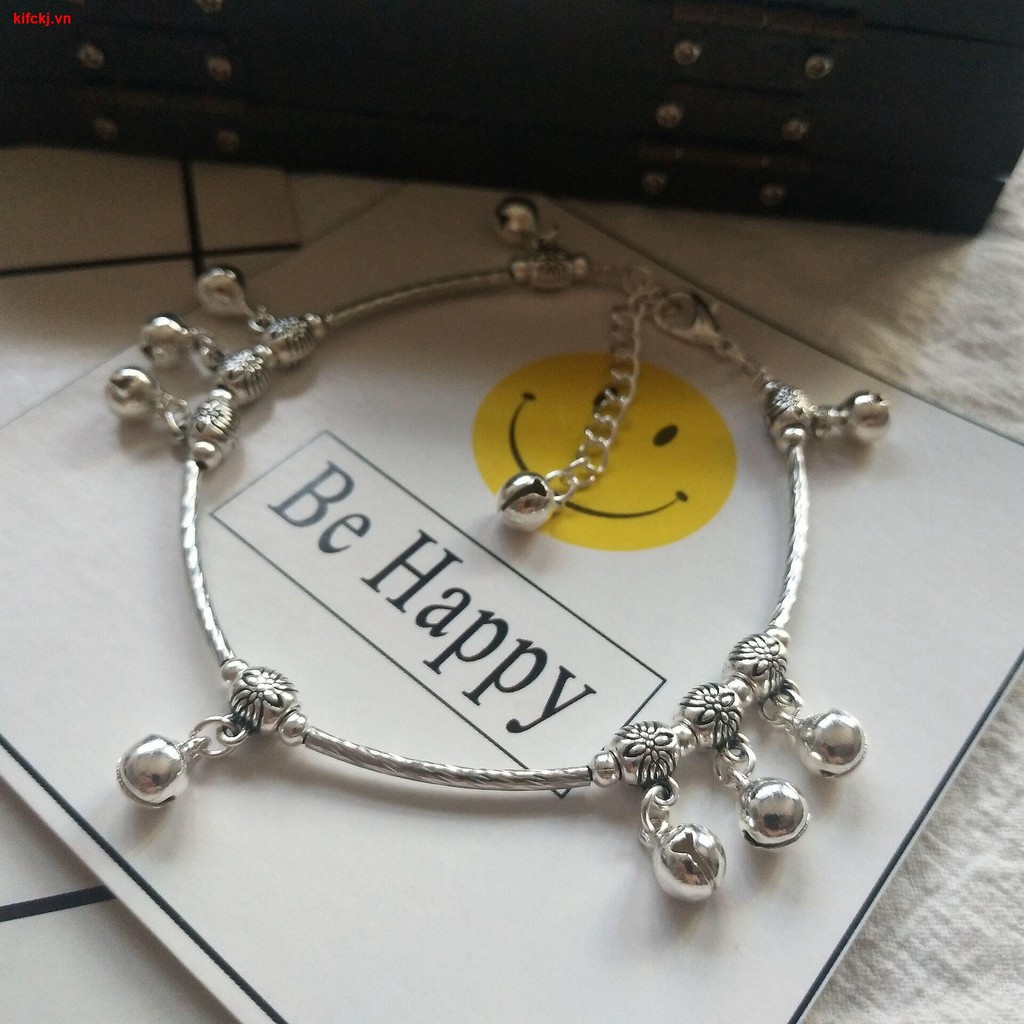 Lắc Chân Đính Chuông Màu Bạc Phong Cách Hàn Quốc Thời Trang Cho Nữ | BigBuy360 - bigbuy360.vn