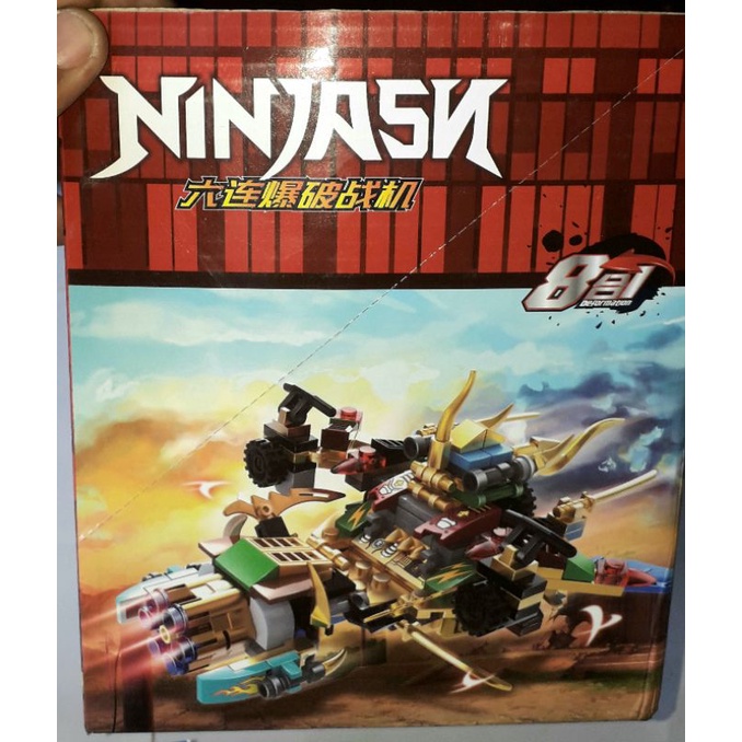 Lắp ráp 1 hộp NinjaA8101 có nhiều chi tiết bằng nhựa ABS