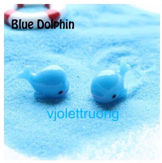 Charm cá voi trang trí slime