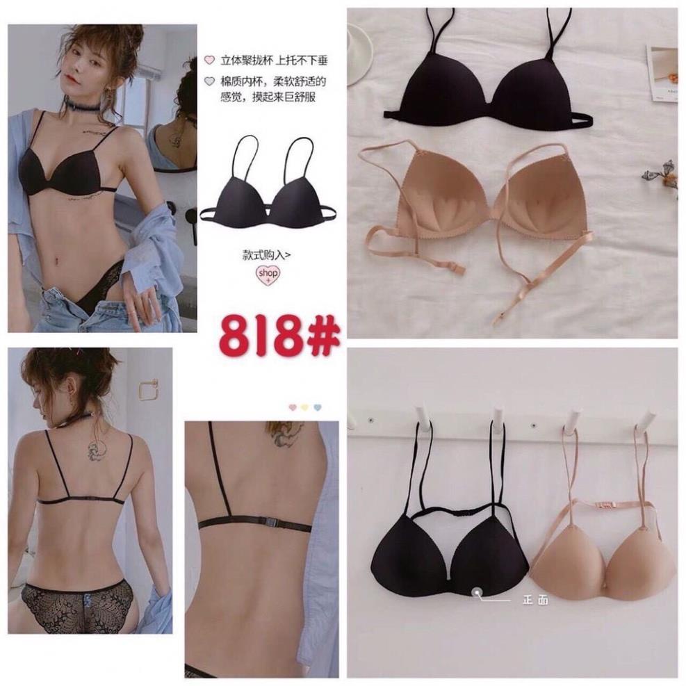 [Giá sỉ] [Hot Trend] Áo Bra Đúc Su Cài Sau Dây Mảnh 818