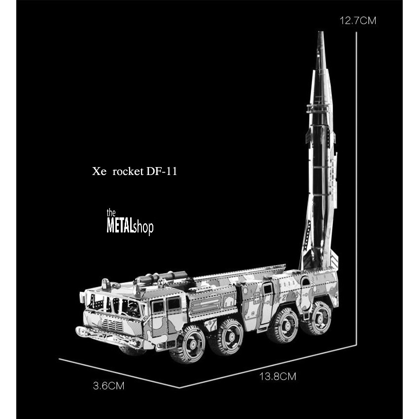 Mô Hình Lắp Ráp Kim Loại xe quân sự