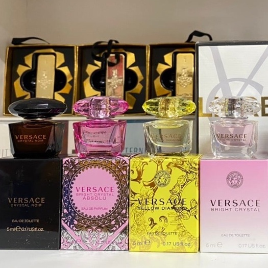 Nước hoa Mini Nữ Versace Bright Crystal EDT -  Bright Crystal Noir -  Bright Crystal Absolu - Versace Yellow Diamond