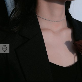 Vòng cổ choker Bạc ý 925 nữ thời trang hàn quốc