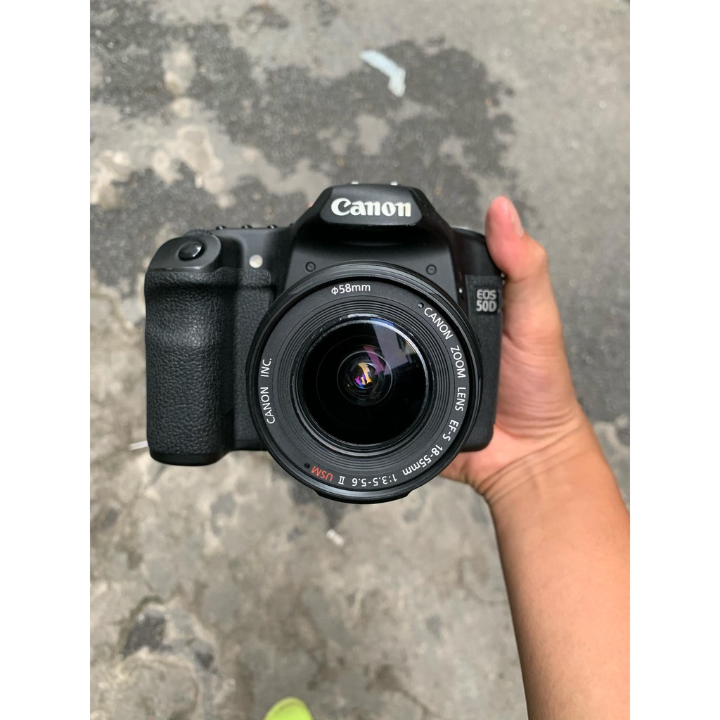 Bộ Máy Ảnh Canon 50D kèm lens 18-55 98%