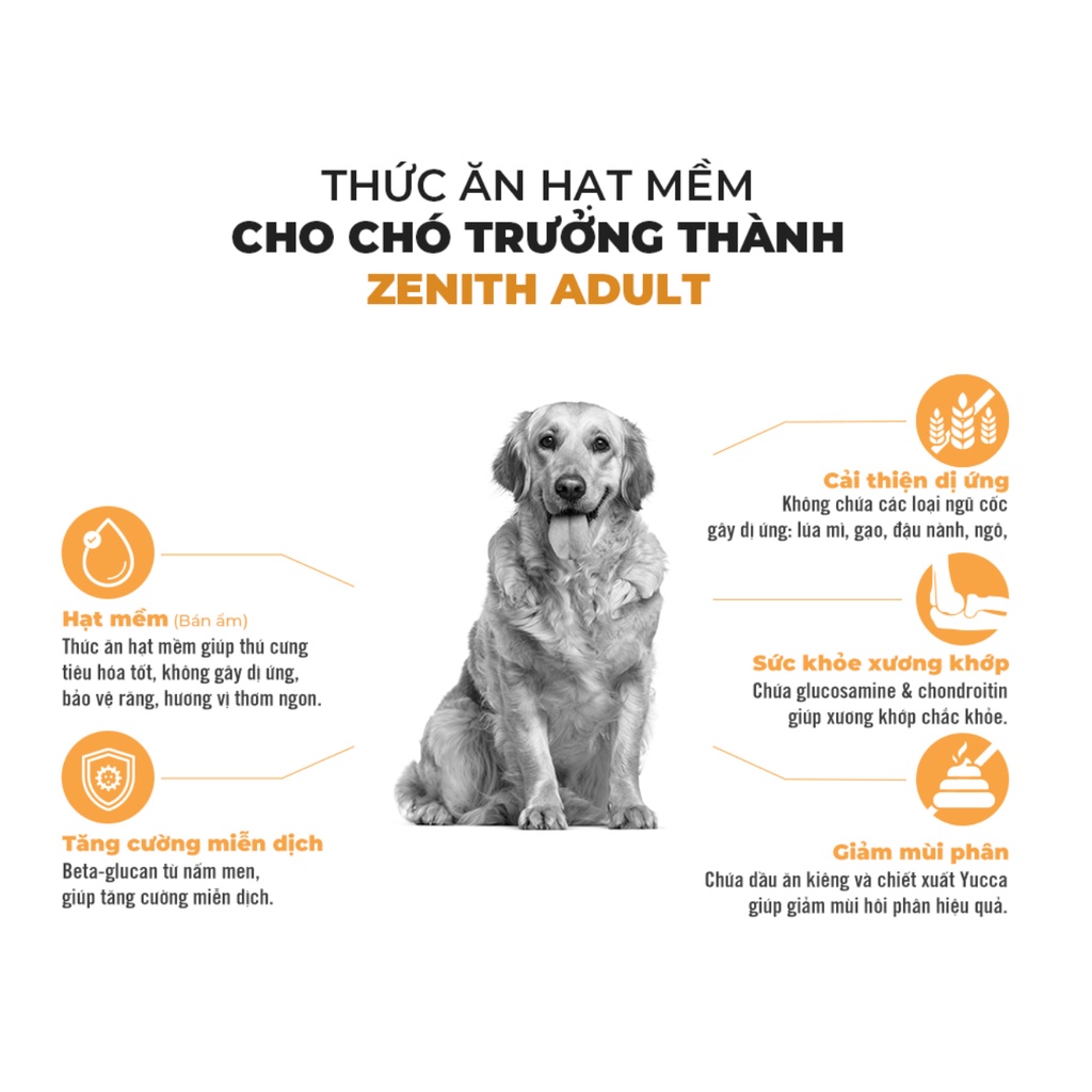 [ CHÍNH HÃNG ] Hạt Mềm Zenith Adult Cho Chó Trưởng Thành 3kg