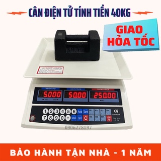 Cân điện tử tính tiền 30kg màn hình led 2 mặt cân tự động tính tiền chính hãng C590