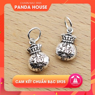 Charm bạc s925 hình túi tiền size 8.4x13.5mm (charm treo) - Panda House