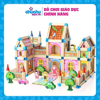 Bộ lắp ghép mô hình nhà gỗ 3D cho bé từ 3 - 10 tuổi