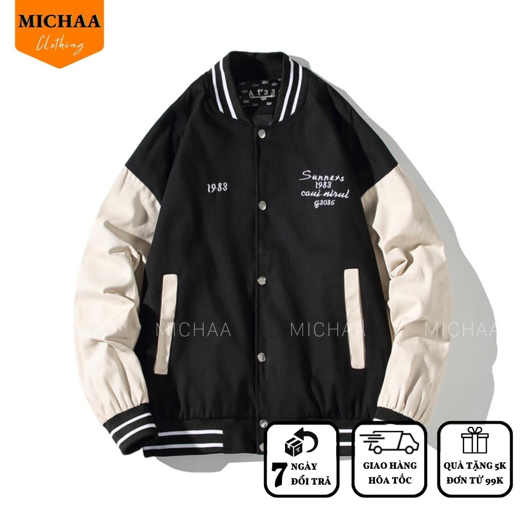 Áo Khoác Bomber Dù 1983 Nam Nữ Ulzzang Unisex Kiểu Form Rộng 2 Lớp Jacket - MICHAA
