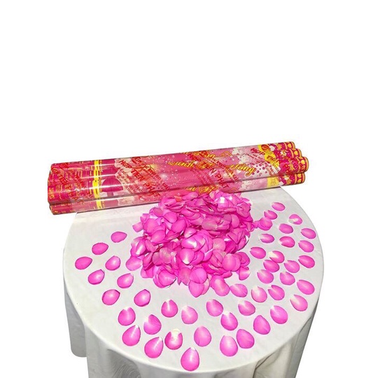 PHÁO GIẤY CÁNH HOA HỒNG ĐẸP Loại To Dài 80cm