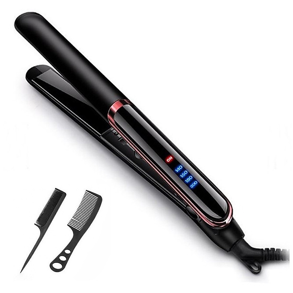 Máy Là, Ép, Uốn Tóc Cao Cấp TẶNG KÈM 02 Lược Chải Tóc Đa Năng 3 Trong 1 - Dùng Cho Salon Tóc & Tại Nhà – VinBuy