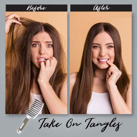 [Hàng mới về] Lược chải tóc xoăn ngắn và dày mượt mà dành cho cả nam và nữ