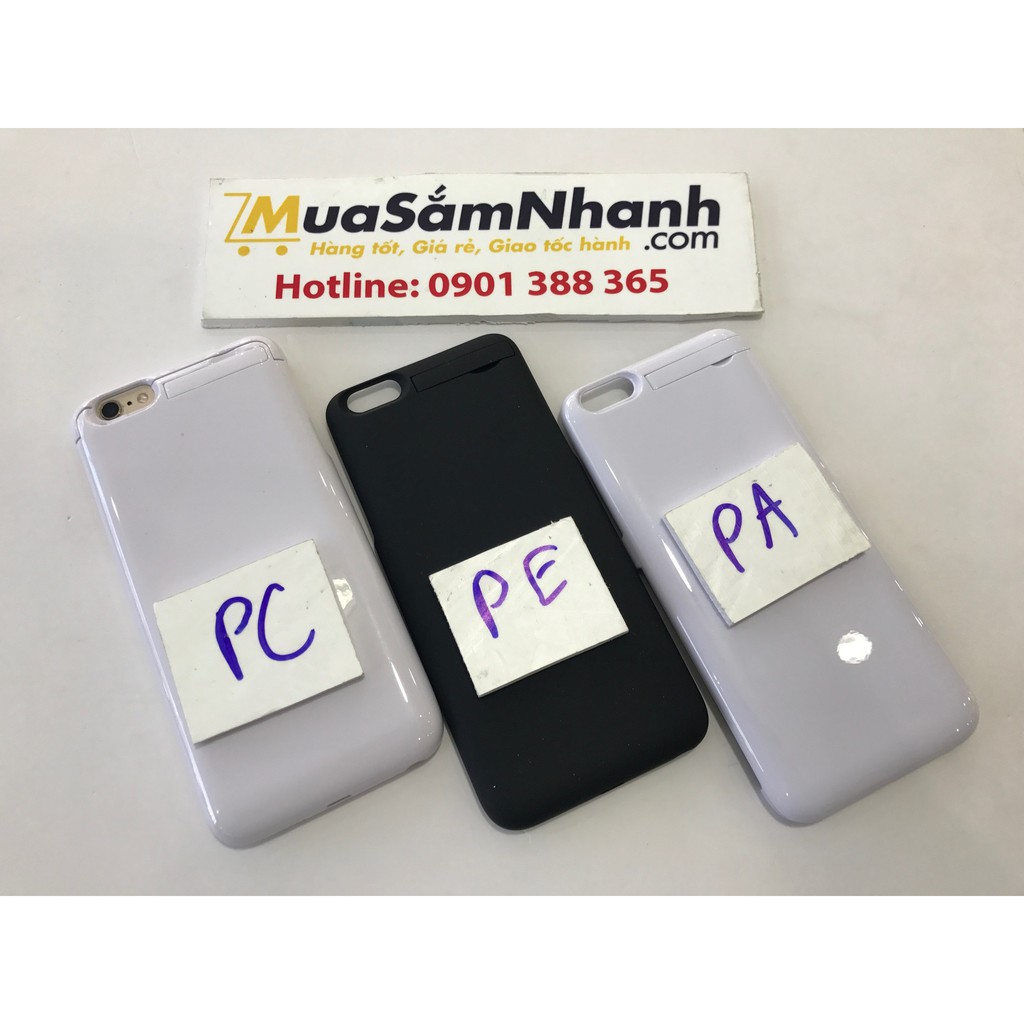 [Trắng] Ốp Lưng Kiêm Pin Sạc Dự Phòng IPhone 6 Plus 4000mAh JLW-6PAEC