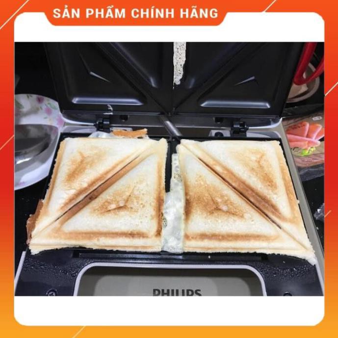 [ELHAB4 giảm tối đa 500K] [BIG SALE] Máy nướng bánh mì Sandwich Philips HD2393