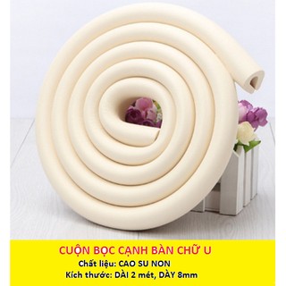 Cuộn bọc bàn cao su non chữ U
