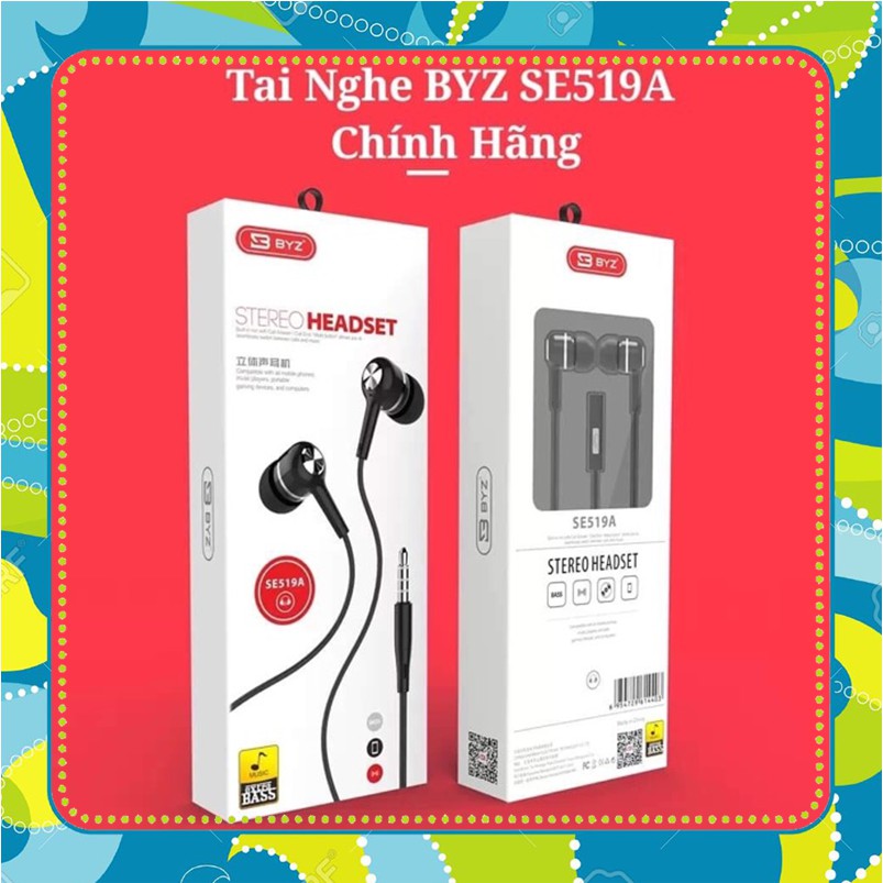 TAI NGHE BYZ SE519A NGHE NHẠC CỰC CHẤT, GIÁ RẺ NHẤT QUẢ ĐẤT