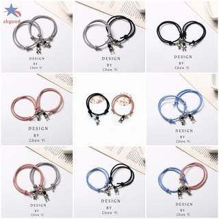 Vòng Đeo Tay Nam Châm Cá Tính Dành Cho Cặp Đôi Phối Mặt Hình Phi Hành Gia Thời Trang Phong Cách Retro Hàn Quốc