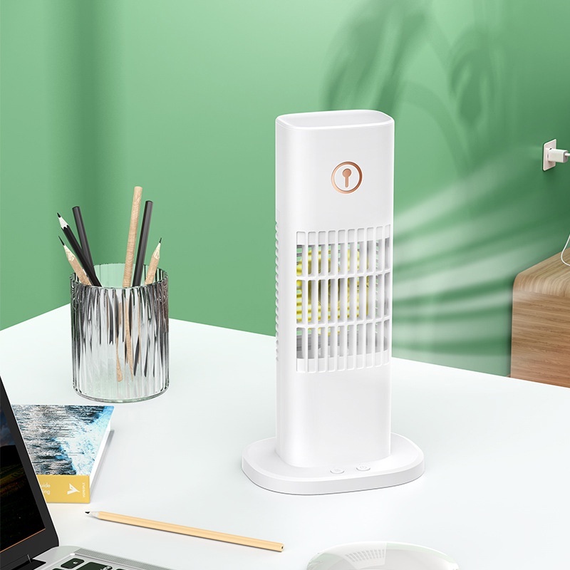 Quạt điều hòa hơi nước mini phun sương,tinh dầu, tạo ẩm phòng, để bàn cho văn phòng bảo hàng 12 tháng