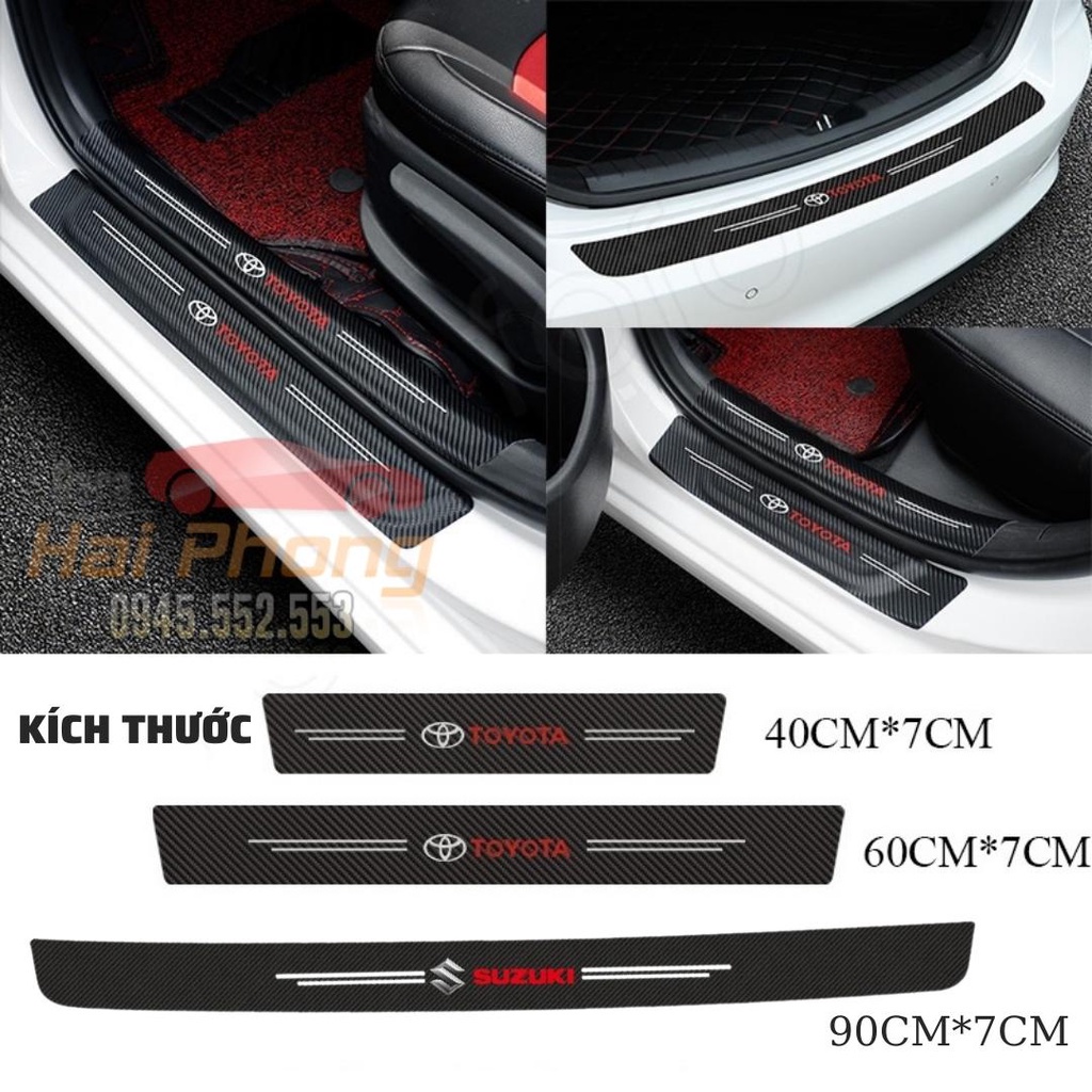 HONDA - Bộ Miếng Dán Logo HONDA Chống Trầy Xước Bảo Vệ Bậc Cửa Xe Hơi/ Bảo Vệ Cốp Sau Xe Hơi Bền Đẹp