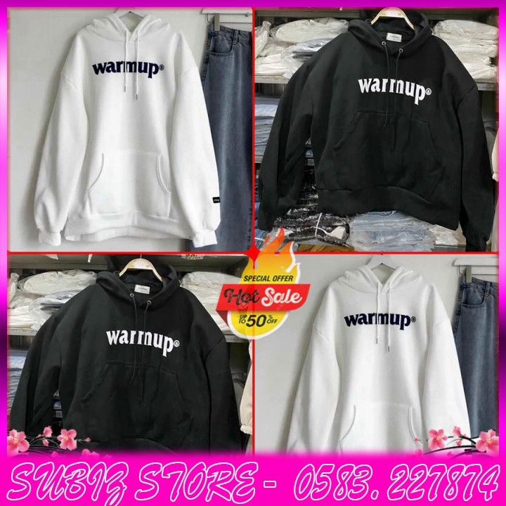 ÁO HOODIE - ÁO KHOÁC NỈ NGOẠI Tay Phồng Warmup (HD2020 - Ảnh Thật) (SUBINZ STORE)