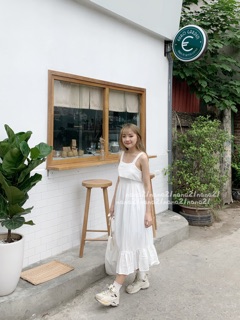 Váy hai dây buộc nơ sau
