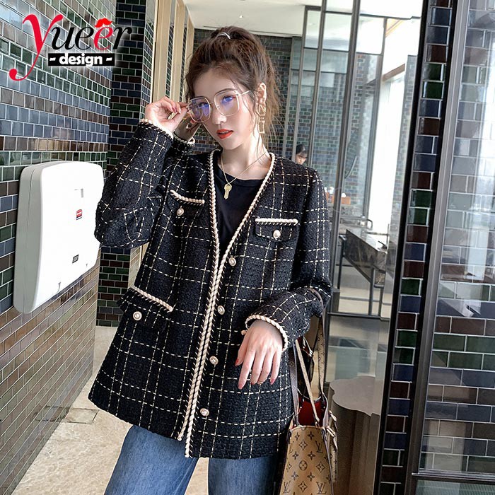 Áo Khoác Cổ Chữ V Phong Cách Retro Pháp Cho Nữ | BigBuy360 - bigbuy360.vn